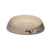 Rogz Fishcake Grey & Heart Tails Cat Bowl