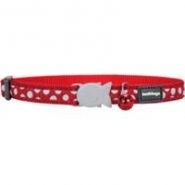 Red Dingo Cat Collar Spots
