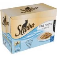Sheba Pouch Fine Flakes Fish Selection In Jelly Adult Cat Food