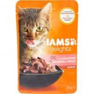 Iams Delights Salmon & Trout In Jelly Adult Cat Food