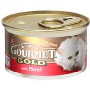 Gourmet Gold Beef In Gravy Cat Food 12 X 85g