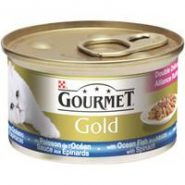 Gourmet Gold Ocean Fish & Spinach Cat Food 12 X 85g