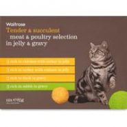 Waitrose Meat & Poultry Selection In Jelly & Gravy Cat Food