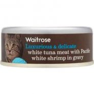 Waitrose Tuna Meat With Shrimp In Gravy Cat Food