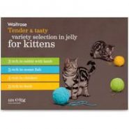 Waitrose Variety Selection In Jelly Kitten Food