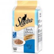 Sheba Mini Pouch Fresh Choice Fish Selection Adult Cat Food