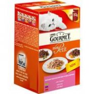 Gourmet Mon Petit Meat Selection Pouches Adult Cat Food