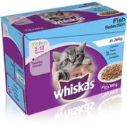 Whiskas 2-12 Months Fish Selection In Jelly Kitten Food