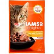 Iams Delights Chicken & Turkey In Gravy Adult Cat Food