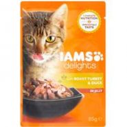 Iams Delights Roast Turkey & Duck In Jelly Adult Cat Food