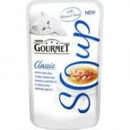 Gourmet Classic Soup Tuna & Shrimp Adult Cat Food