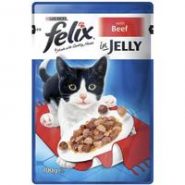 Felix Beef In Jelly Pouch Cat Food