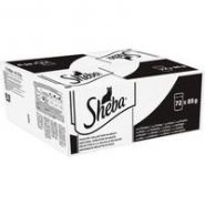 Sheba Poultry Selection In Gravy Wet Adult Cat Food Pouches
