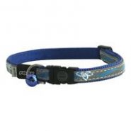 Rogz Nightcat Blue Reflective Cat Collar