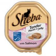 Sheba Tray Tender Pieces Of Salmon In Jelly Adult Cat Food