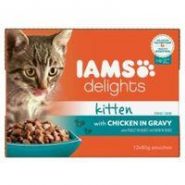 Iams Delights Chicken In Gravy Kitten & Junior Cat Food